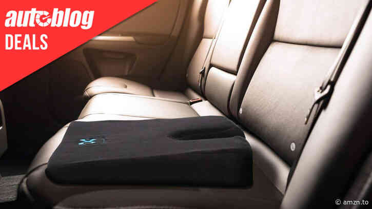 This memory foam wedge car seat cushion is 15% off today