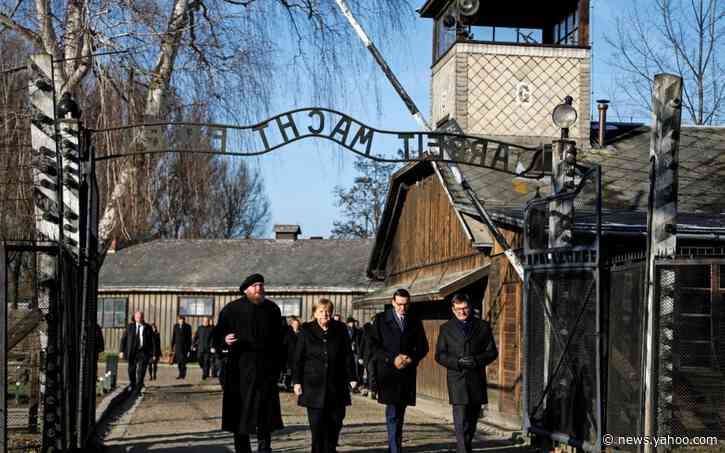 Angela Merkel warns of new wave of anti-Semitism as she visits Auschwitz