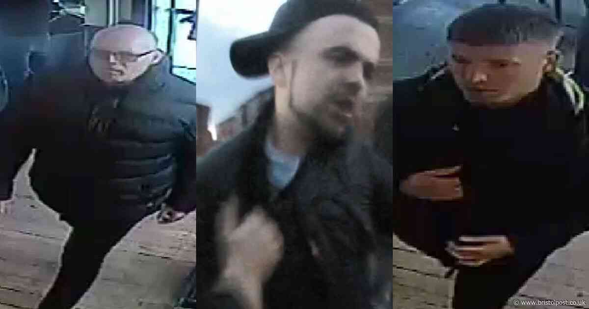 Police want to speak to these men about violence between Bristol City and Luton Town fans
