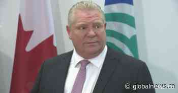 Premier Doug Ford says Ontario on track for 2030 emissions targets, despite auditor’s doubts