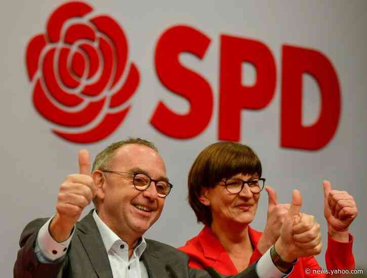 Germany&#39;s SPD shifts left but gives Merkel coalition &#39;a chance&#39;