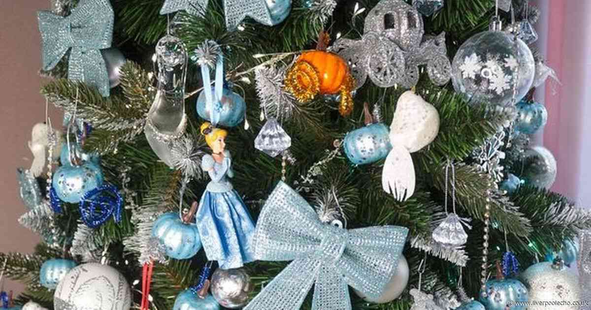 Disney fan creates magical seven foot Cinderella Christmas tree