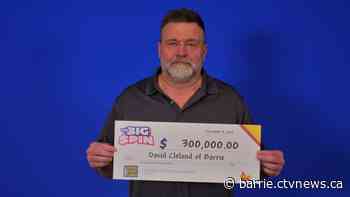 'Winning was surprising': Barrie man shocked by $300K lotto win