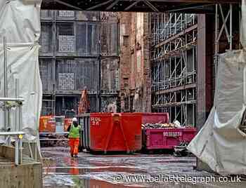 Pictured: Christmas shoppers get first glimpse of restoration work inside Belfast Primark building