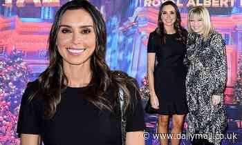 Christine Lampard looks elegant as enjoys night off mummy duties at Emma Bunton's Christmas Party