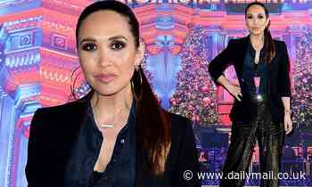 Myleene Klass takes a night off parenting duties to attend Emma Bunton's Christmas Party concert