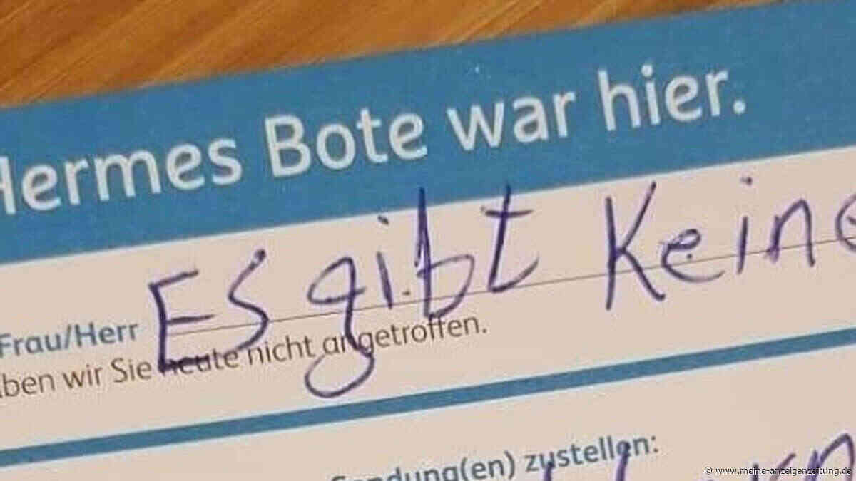 Hermes: Paketbote hinterlässt traurige Nachricht auf Zettel - „Komplett die Ehre genommen“