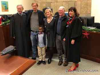 'Not a dry eye': 5-year-old Michigan boy's kindergarten classmates turn out to witness his adoption