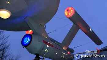 Moncton man builds Starship Enterprise Christmas display