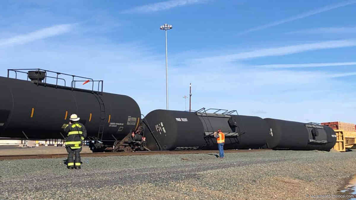 Tanker Trains Derailed At Sacramento County Railyard Near Roseville