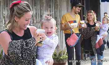 Hilary Duff shares giggles with daughter Banks and beau Matthew Koma