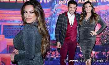 Kelly Brook cosies up to Jeremy Parisi at Emma Bunton's Christmas Party