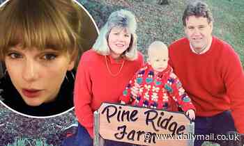 Taylor Swift shares throwback photo of herself and her parents in sweaters
