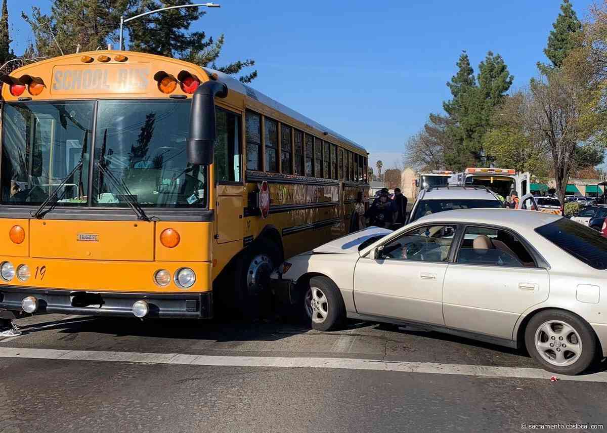 Stockton Student Riding School Bus Injured In DUI Crash