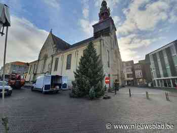 Kerstboom krijgt nieuwe plek naast kerk