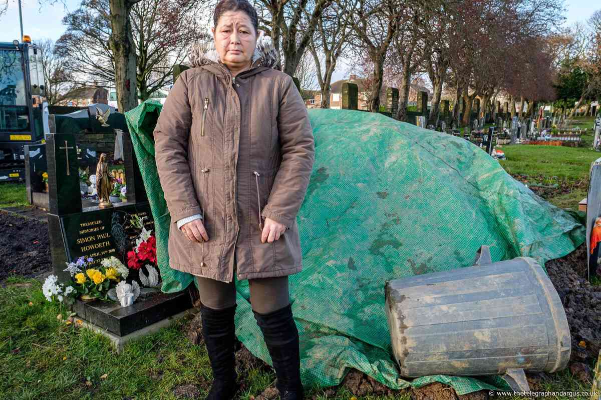 Buttershaw woman hits out over graveside mess at North Bierley Cemetery