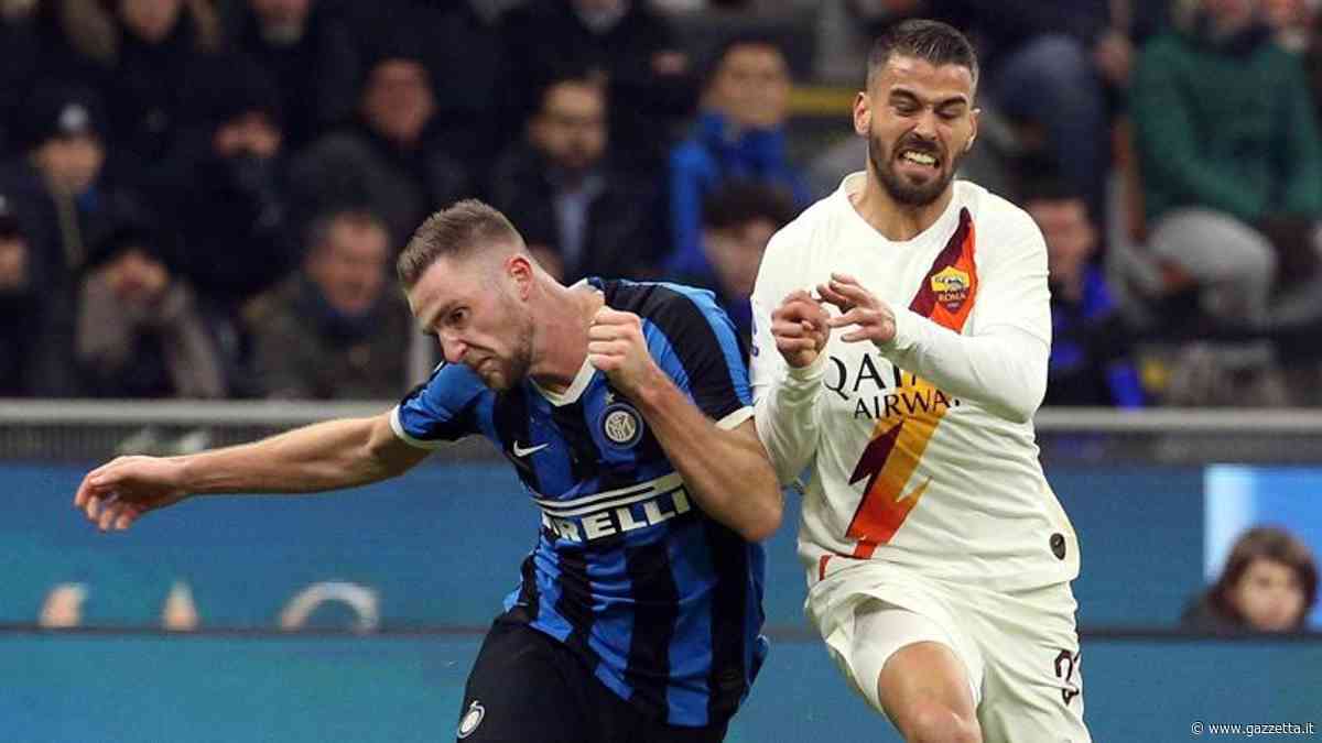 Moviola Inter-Roma: braccio di Spinazzola, Calvarese giudica bene