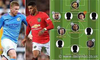 Man City vs Manchester Utd combined XI: Just three United players make the cut