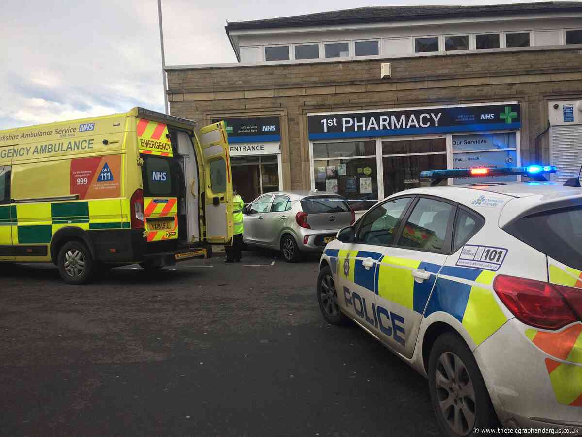 Car smashes into pharmacy on Rawson Road, Bradford