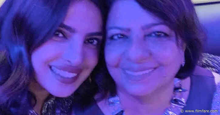 Priyanka Chopra attends the Snowflake ball with her mother Madhu Chopra