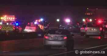 2 children seriously injured in multi-vehicle crash on Hwy 401 in Toronto