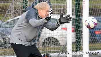 In Pictures: Johnson has a kickabout while Corbyn makes cappuccino