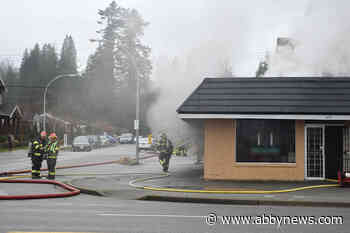 VIDEO: Abbotsford donair restaurant catches fire