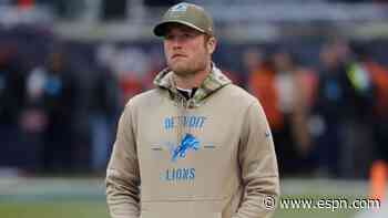 Lions fined for not updating QB Stafford's status