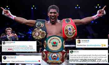 Harry Maguire and sporting stars congratulate Anthony Joshua victory's over Andy Ruiz Jr