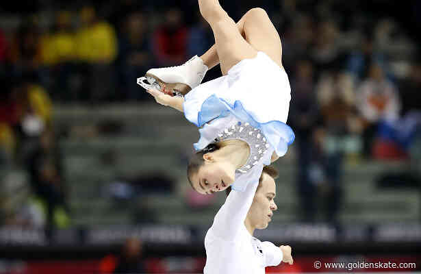 Panfilova and Rylov take junior Pairs’ title in Russian sweep in Torino