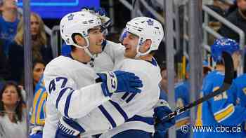 Leafs strike winning note as Matthews, Hyman down Blues