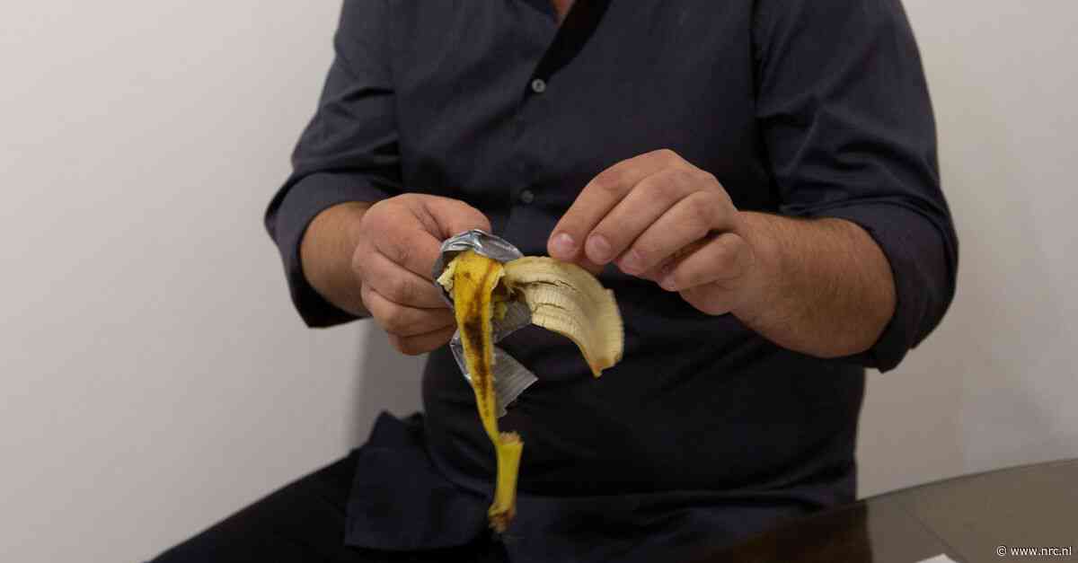 Muur-banaan ter waarde van ruim een ton door bezoeker opgegeten