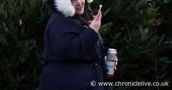 Woman pictured with can outside court - moments after admitting sick cruelty to her own dog