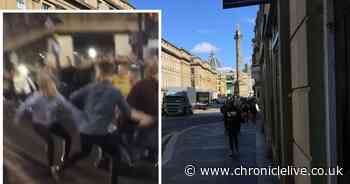 Brawl stops traffic in Newcastle city centre after Anthony Joshua fight