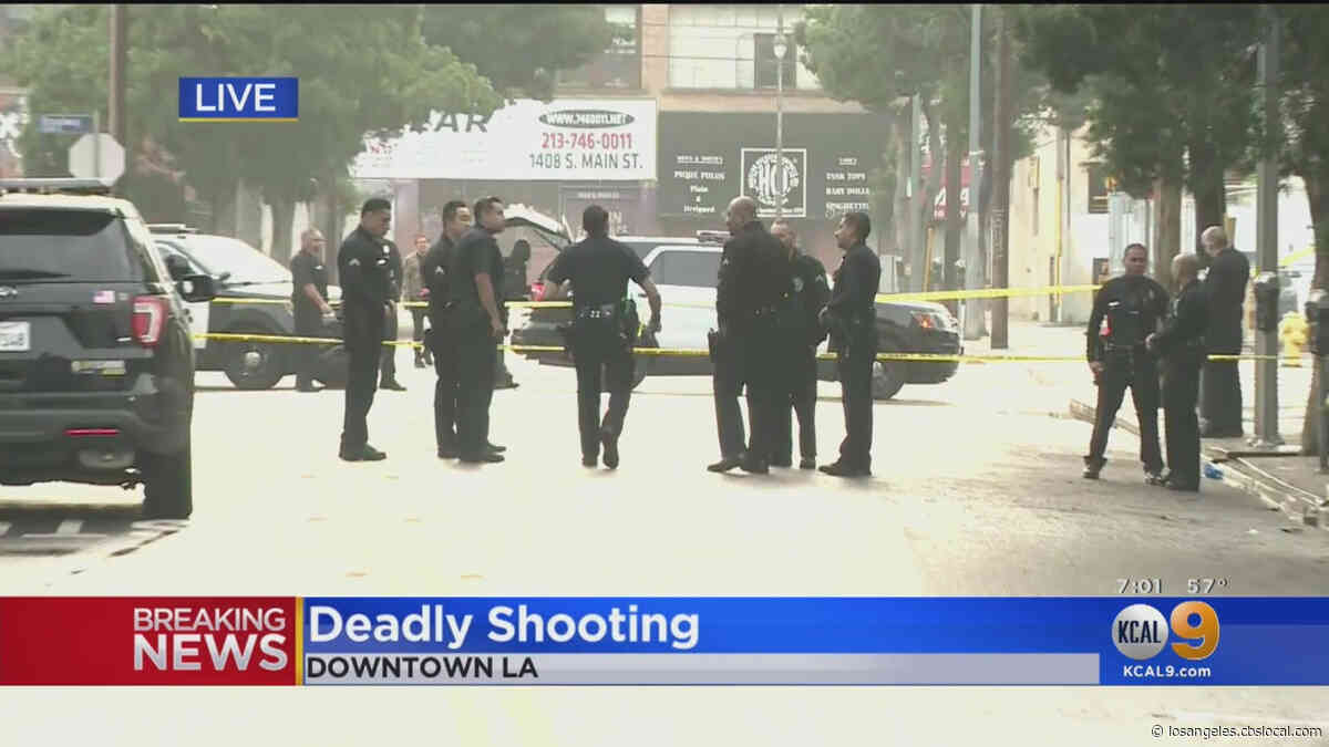 1 Person Shot Dead Along S. Hill Street In Downtown LA