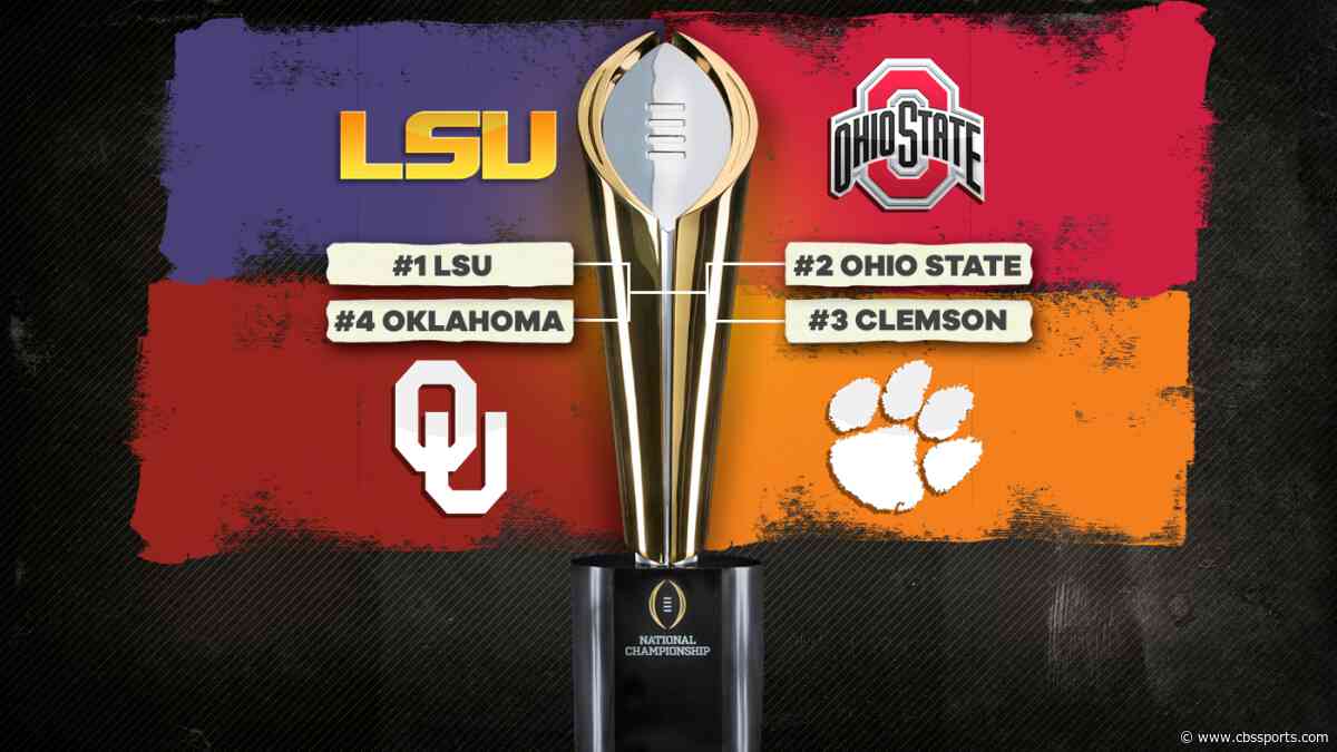2019 College Football Playoff bowl games: LSU jumps Ohio State for No. 1, Clemson and Oklahoma in