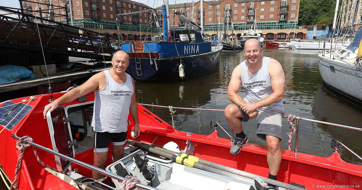Two North East men who will be rowing 3,000 miles across the Atlantic in just 60 days