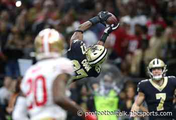 Saints lead 49ers 20-14 in back-and-forth battle