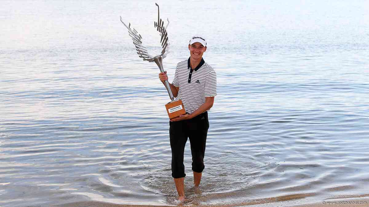Hojgaard, 18, wins Mauritius with playoff eagle in just fifth Euro start