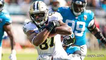 Saints' Jared Cook holds on to fingertip catch for second TD