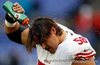 Weston Richburg carted off with knee, ankle injuries
