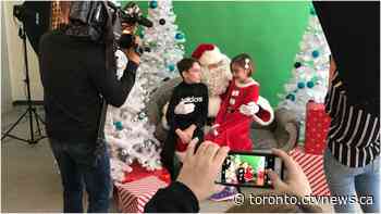Santa visits children’s hospital in Toronto to spread Christmas cheer to kids who may otherwise miss out