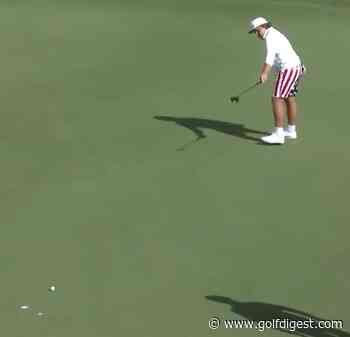 Of course you want to watch Little John Daly walk in a birdie putt from DEEP at the PNC Father-Son Challenge