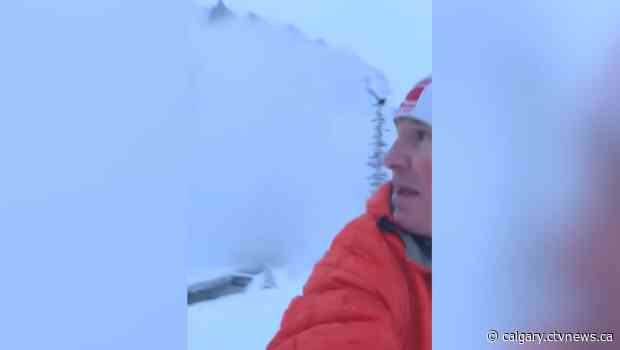Calgarian has close call with avalanche while running in Rockies