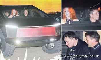 Elon Musk takes Cybertruck out for a spin in Malibu as he dines at Nobu with Grimes and Ed Norton