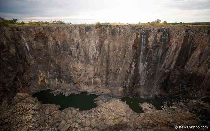 Zimbabwe's worst drought for 100 years slows Victoria Falls to a trickle