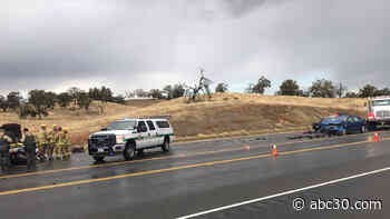 Highway 41 multi-vehicle crash in Madera Co leaves 1 dead, may have been caused by rain