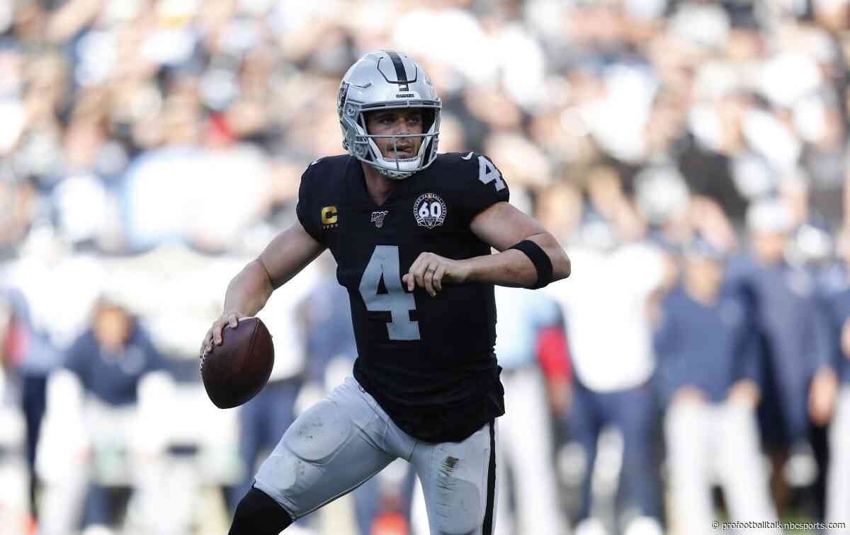 Jon Gruden defends Derek Carr’s fourth-down throw away