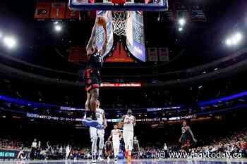 Harris scores 26, Thybulle 20 as 76ers beat Raptors 110-104