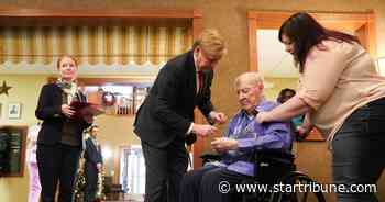 Norwegian Ambassador honors 100-year-old WW II veteran in Fridley